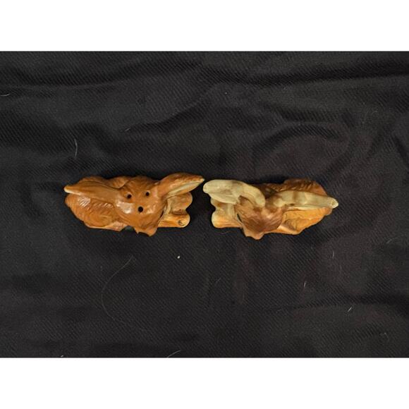 Nanco Deer Pair of Salt & Pepper Shakers Made in Japan Kitschy Grandmacore Fairy - Picture 4 of 10